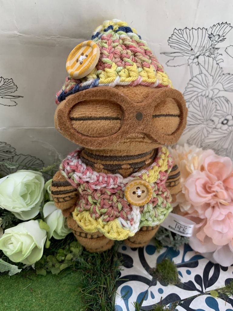 土偶ニット 帽子ベストセット