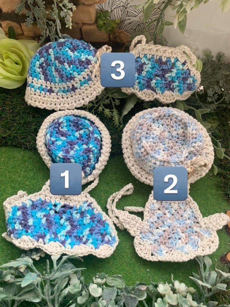 土偶ちゃんカラフル帽子ニットベストセット