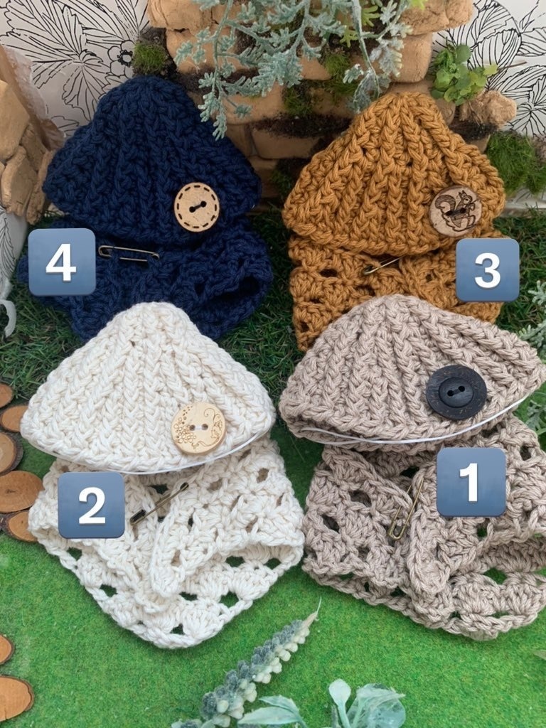 土偶ちゃん秋コーデ帽子ストールセット