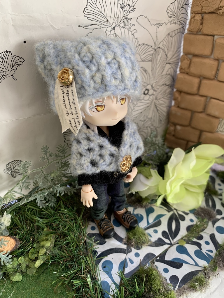 ねんどろ猫耳帽子とストールセット