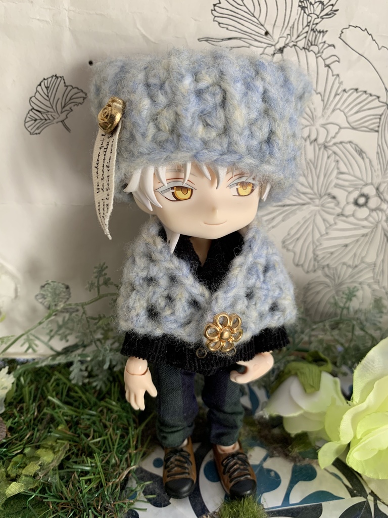 ねんどろ猫耳帽子とストールセット