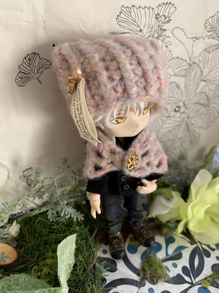 ねんどろ猫耳帽子とストールセット