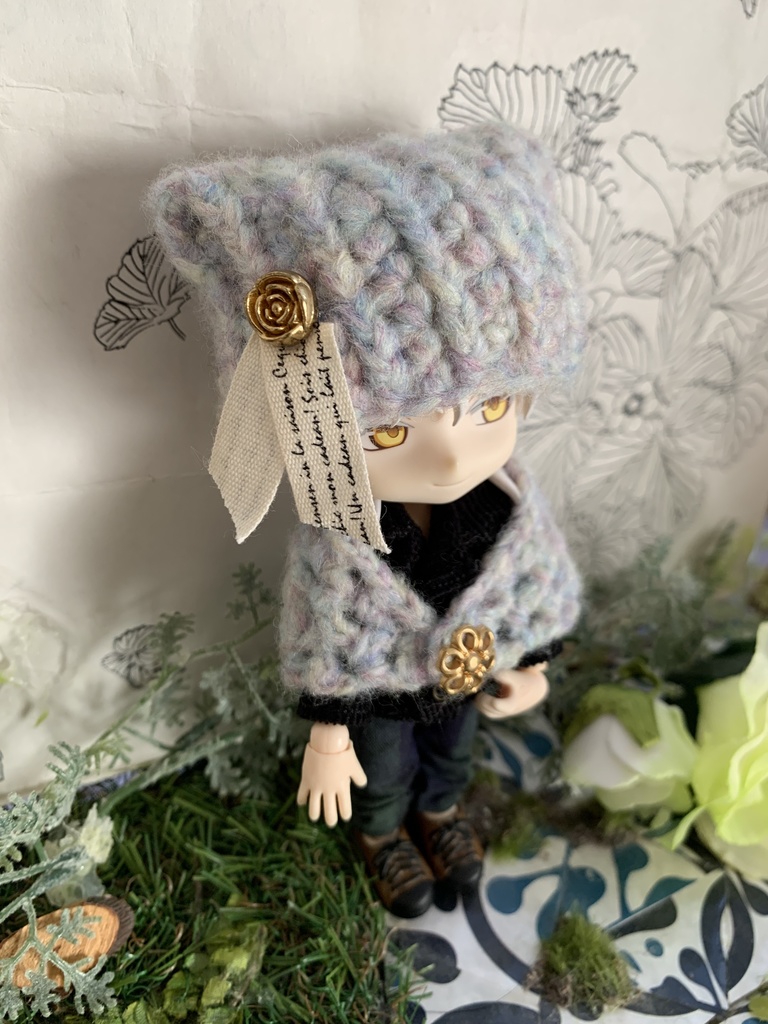 ねんどろ猫耳帽子とストールセット