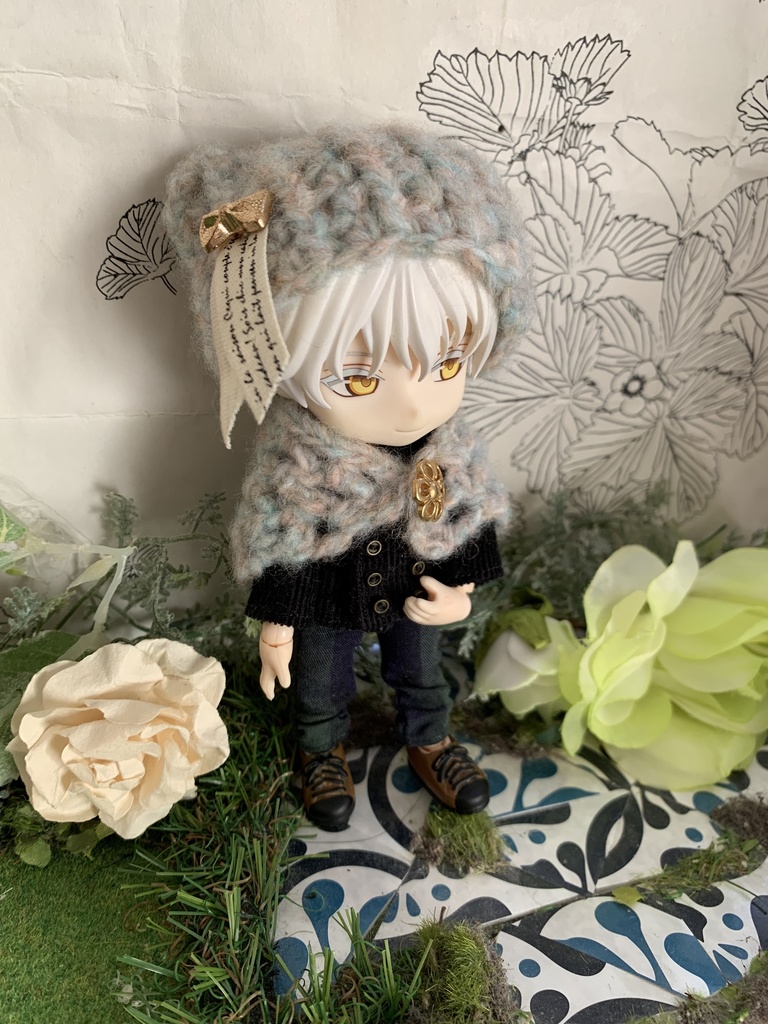 ねんどろ猫耳帽子とストールセット