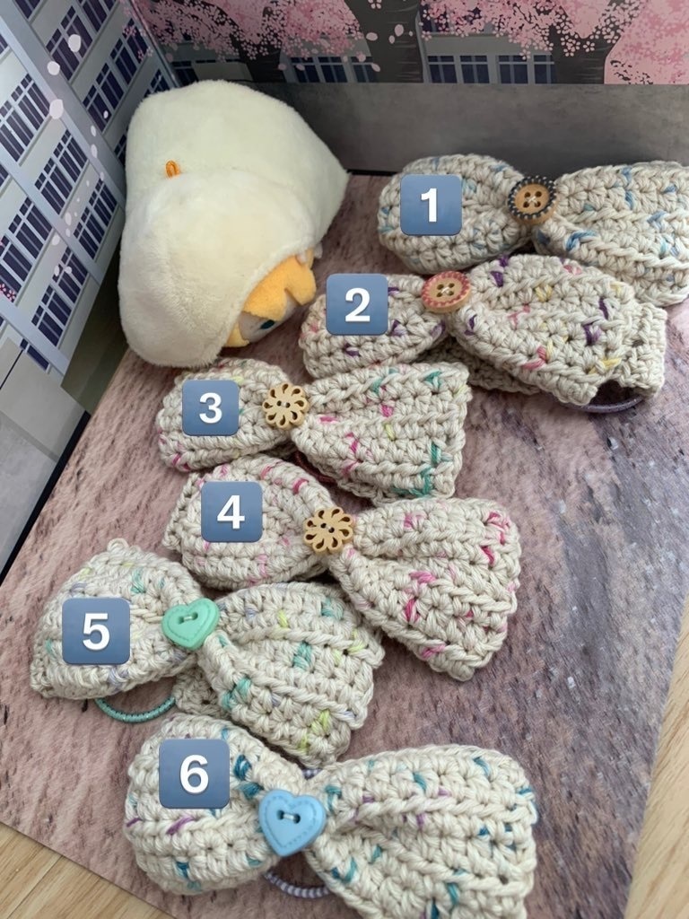 もちマス用ニットリボン