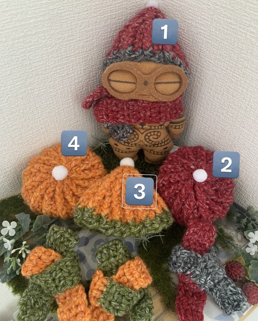 土偶ちゃん帽子マフラーセット