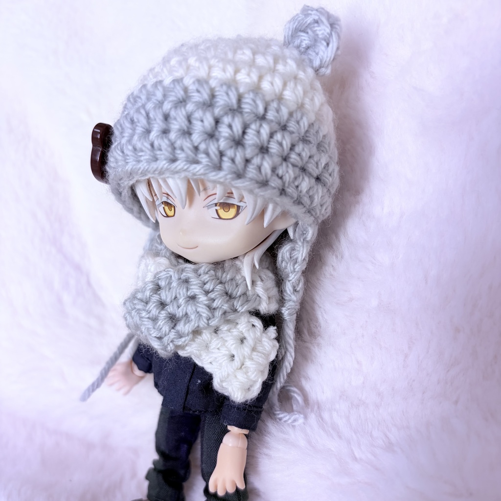 クマ帽子マフラーセット