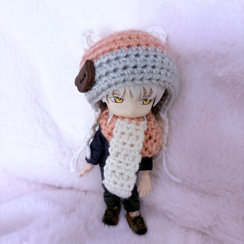 クマ帽子マフラーセット