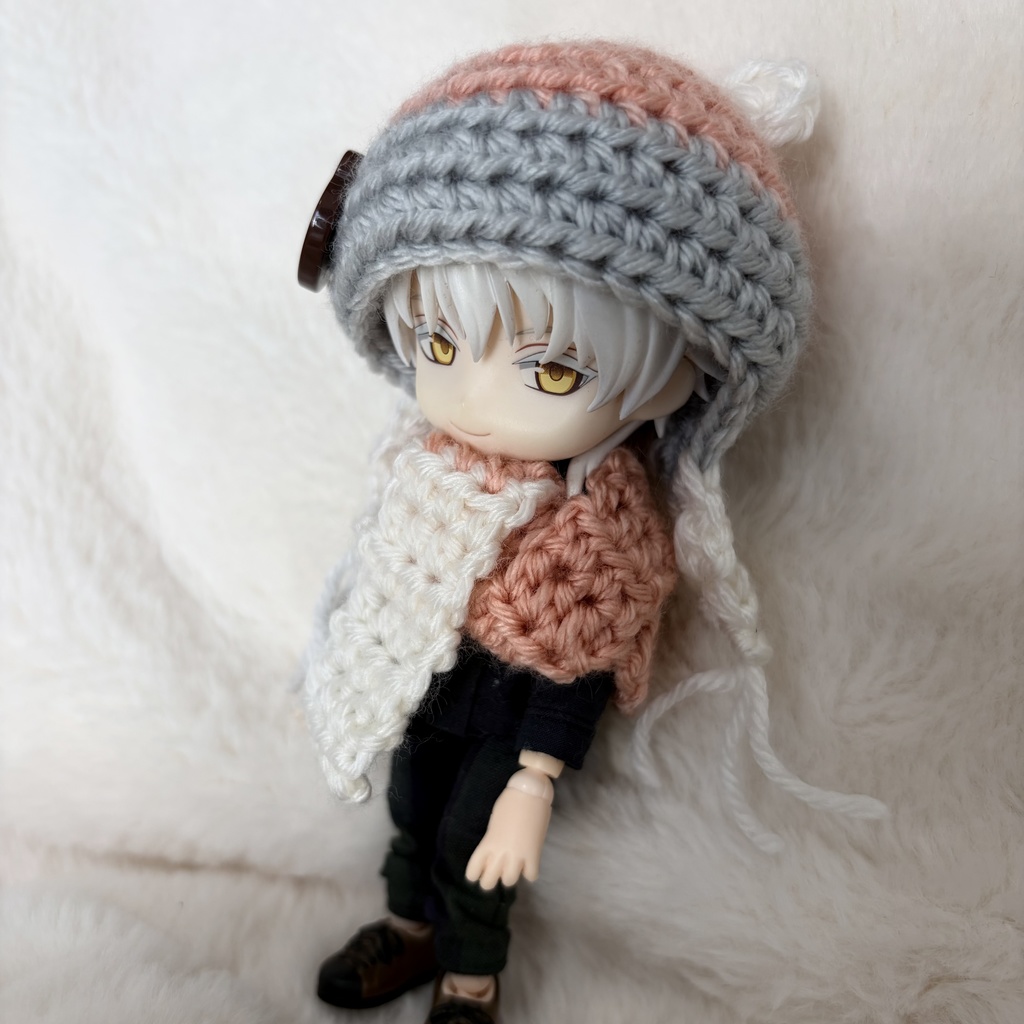 クマ帽子マフラーセット