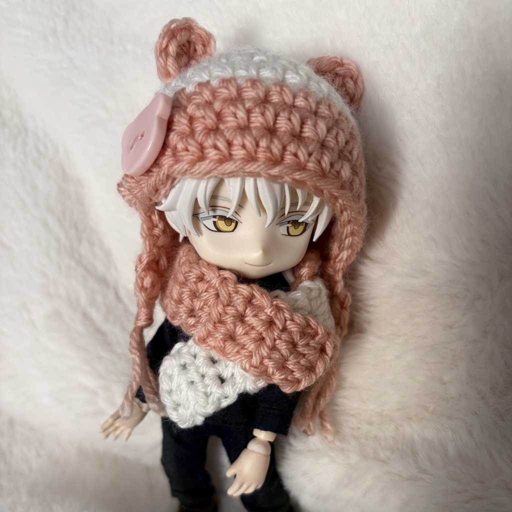 クマ帽子マフラーセット