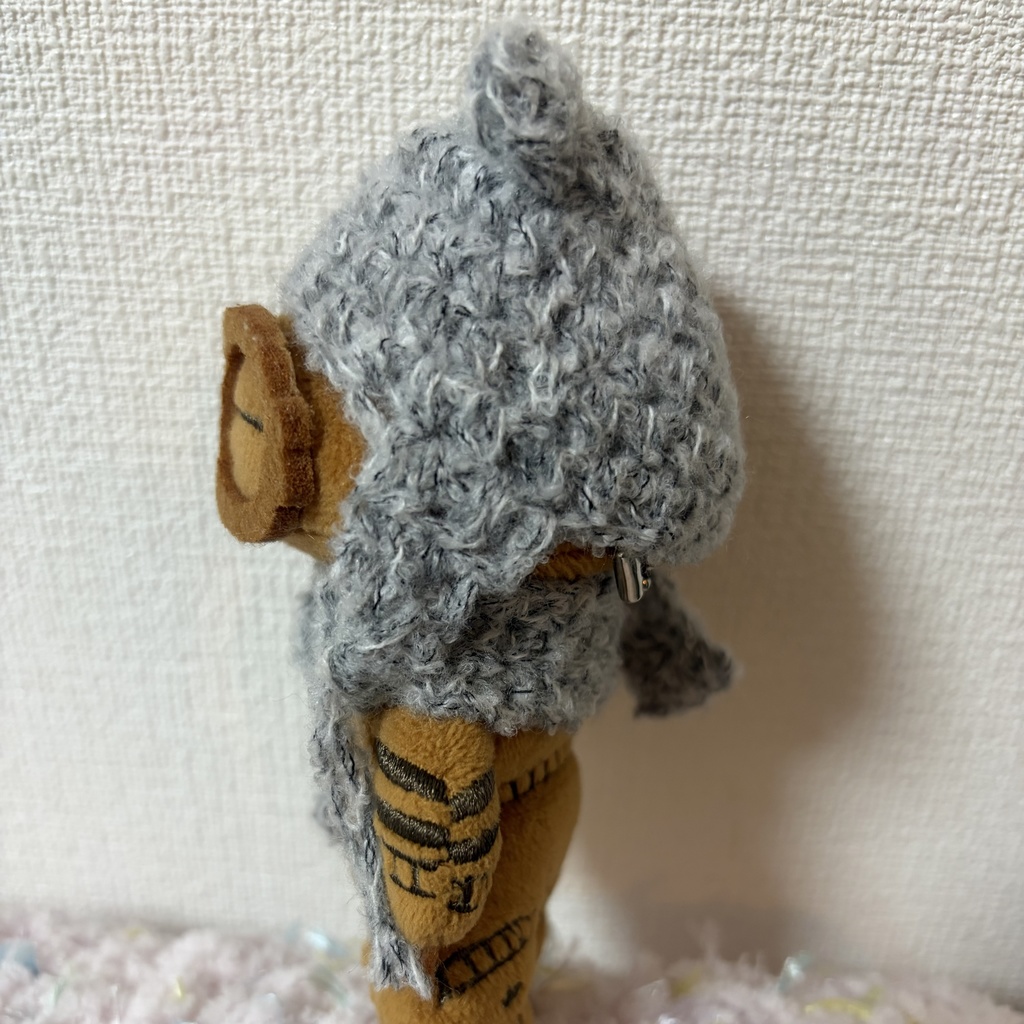 土偶ちゃん用クマ耳ネコ耳帽子マフラーセット