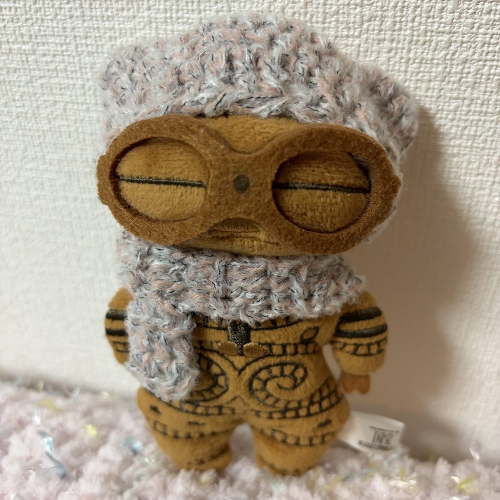 土偶ちゃん用クマ耳ネコ耳帽子マフラーセット