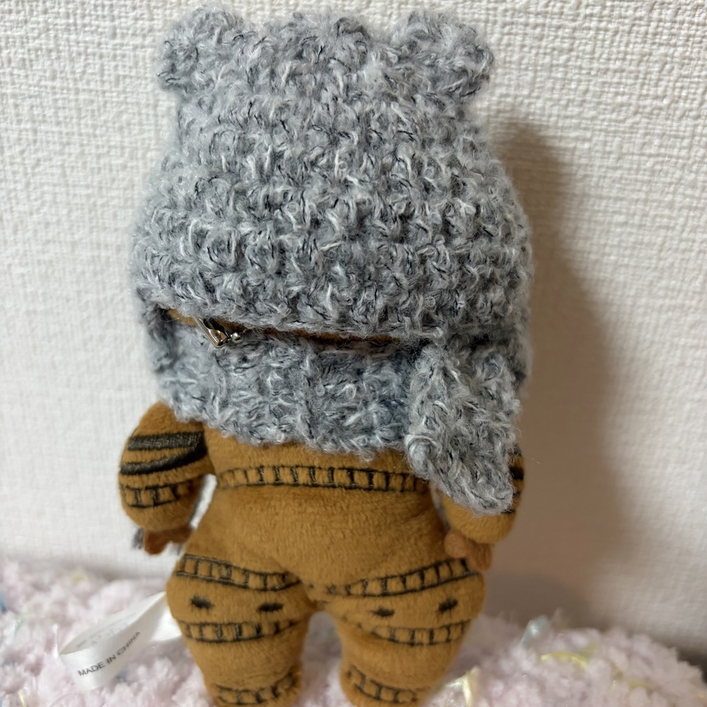 土偶ちゃん用クマ耳ネコ耳帽子マフラーセット