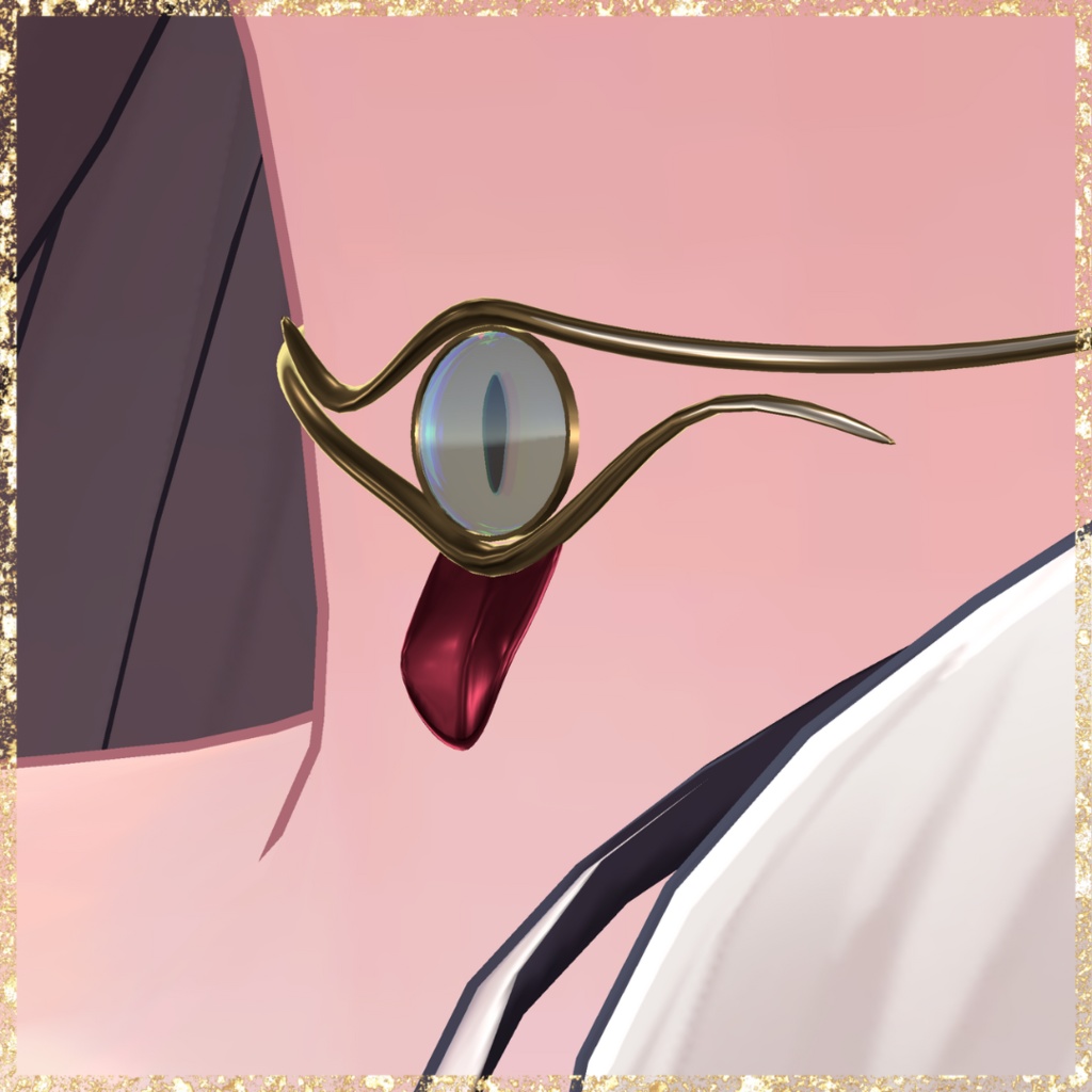 【ネタアバター】目玉Choker~VRChat accessory~