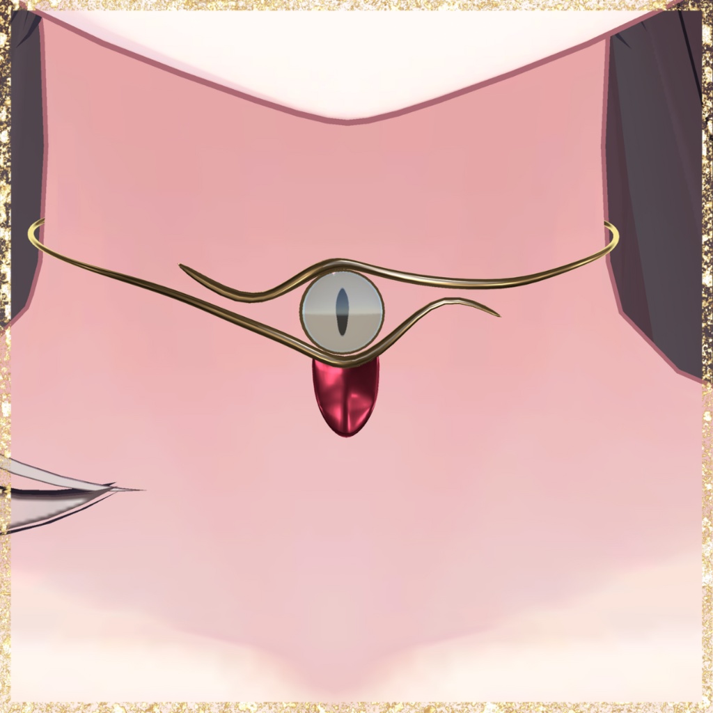 【ネタアバター】目玉Choker~VRChat accessory~