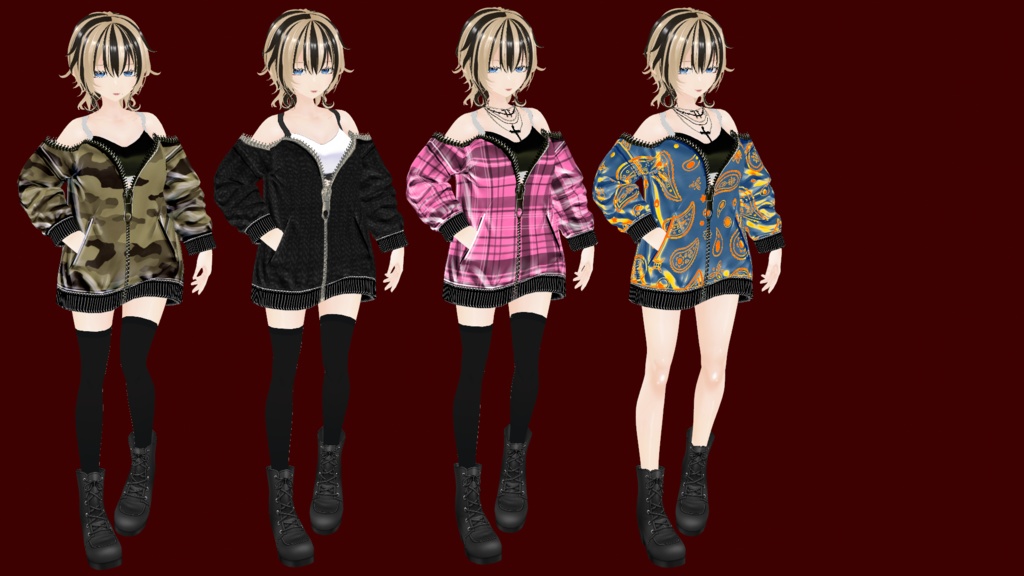 【VRoid】86だるぱーかーせっと