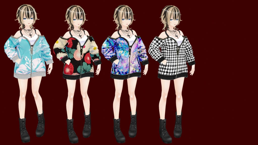 【VRoid】86だるぱーかーせっと