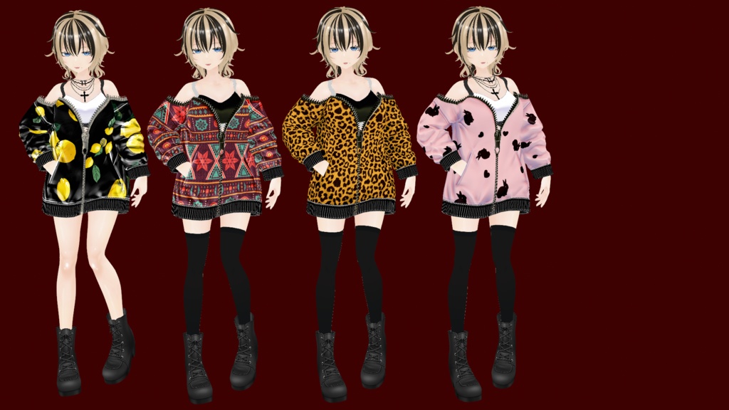 【VRoid】86だるぱーかーせっと