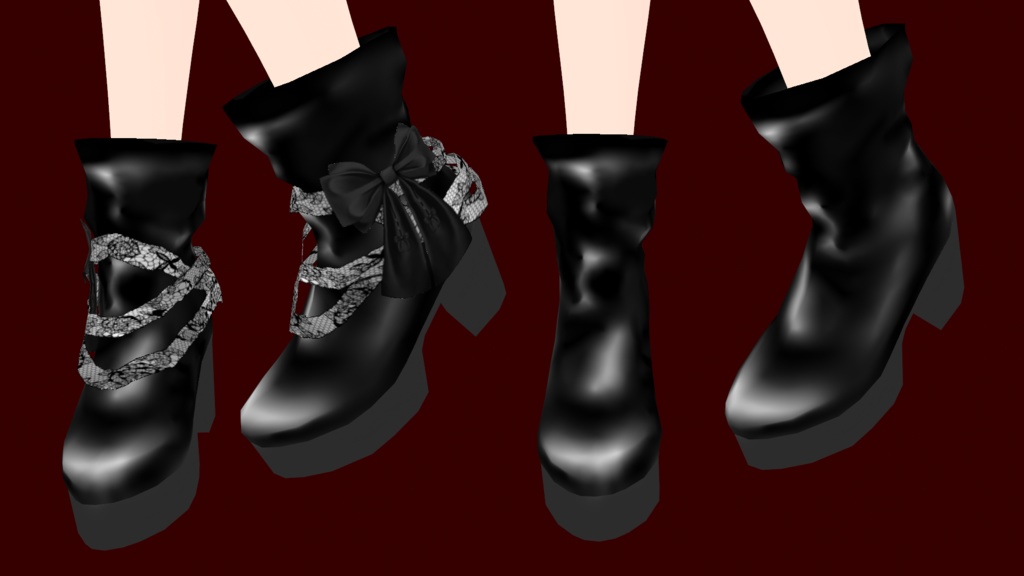 【VRoid】86シフォンチュールワンピース