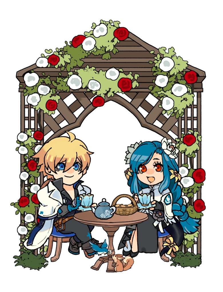 カイデズお茶会風アクリルジオラマ