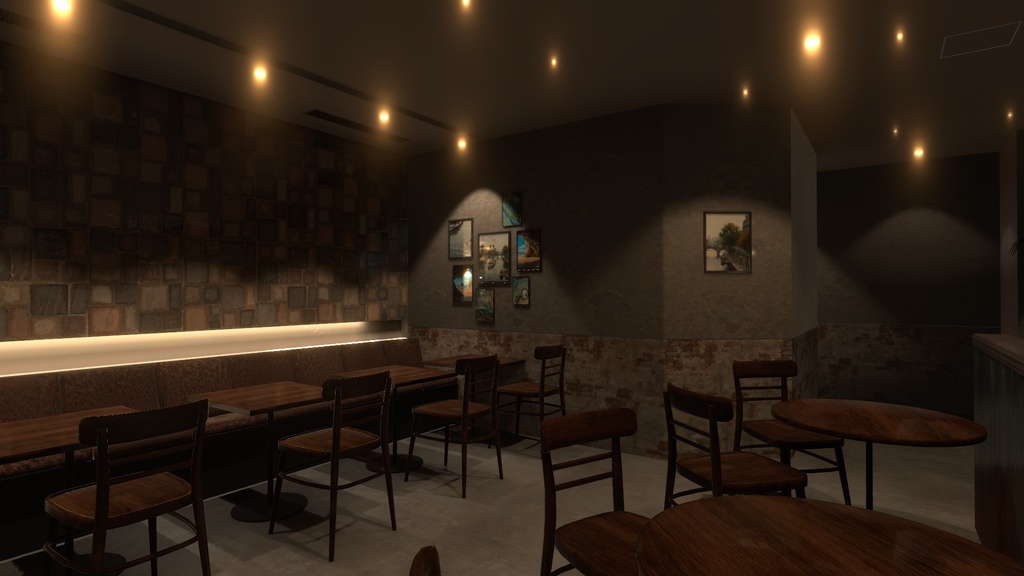 〔VRChatワールド販売〕Bar "Nocturne" < 落ち着いたバー >