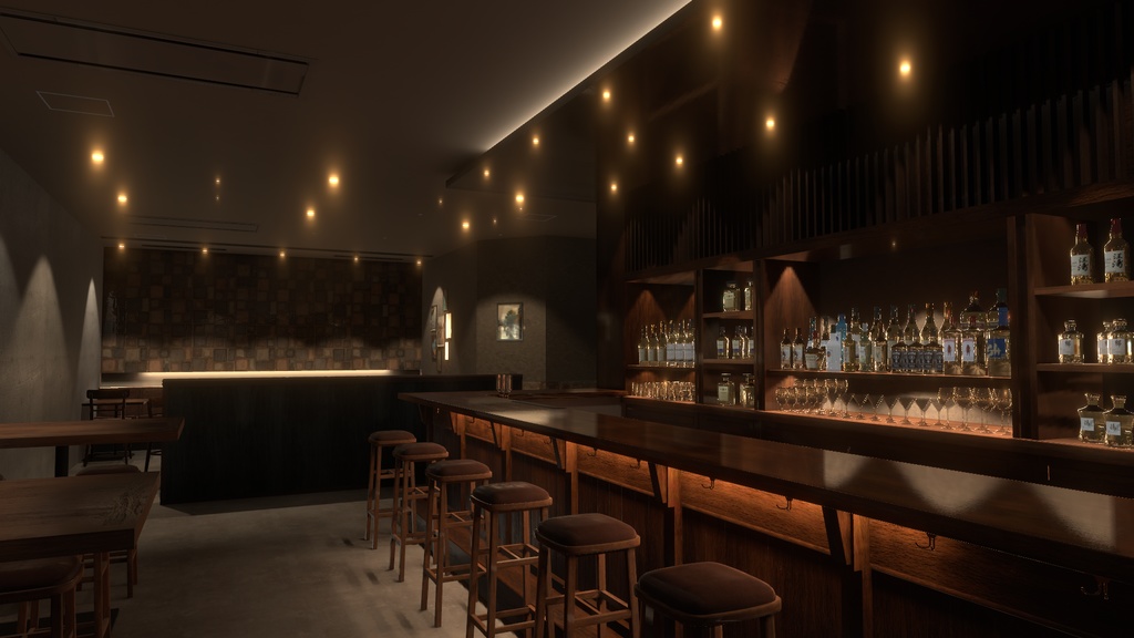 〔VRChatワールド販売〕Bar "Nocturne" < 落ち着いたバー >