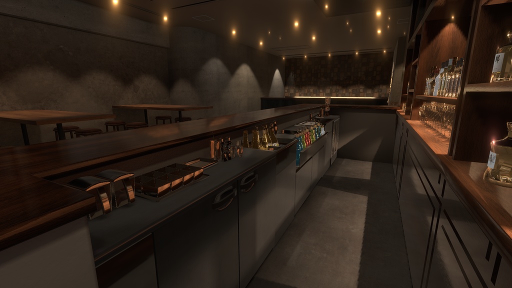 〔VRChatワールド販売〕Bar "Nocturne" < 落ち着いたバー >