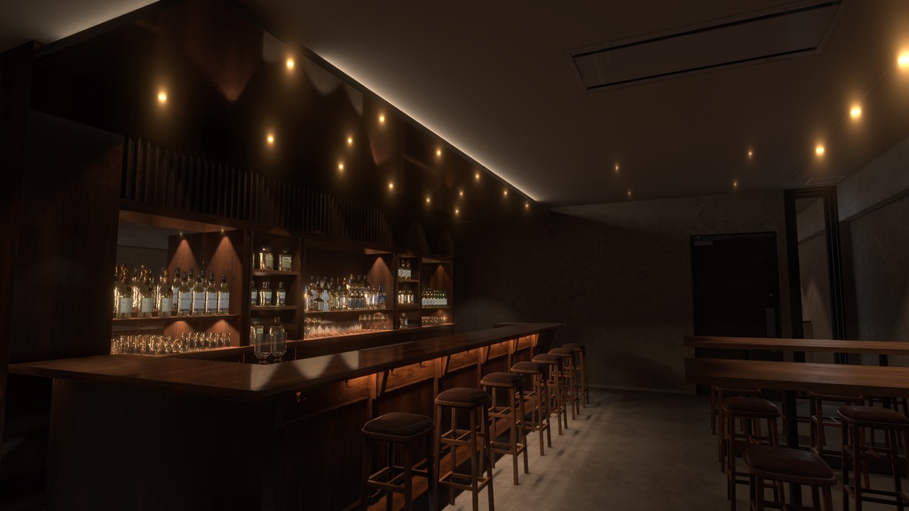 〔VRChatワールド販売〕Bar "Nocturne" < 落ち着いたバー >