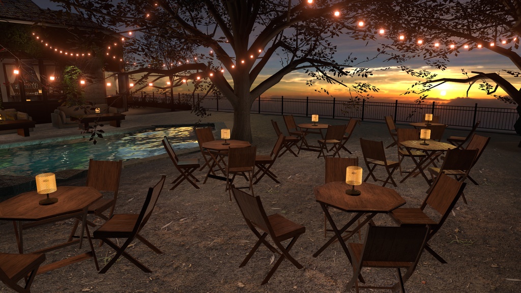 〔VRChatワールド販売〕Cafe "Autumn" < 夕暮れのカフェ >