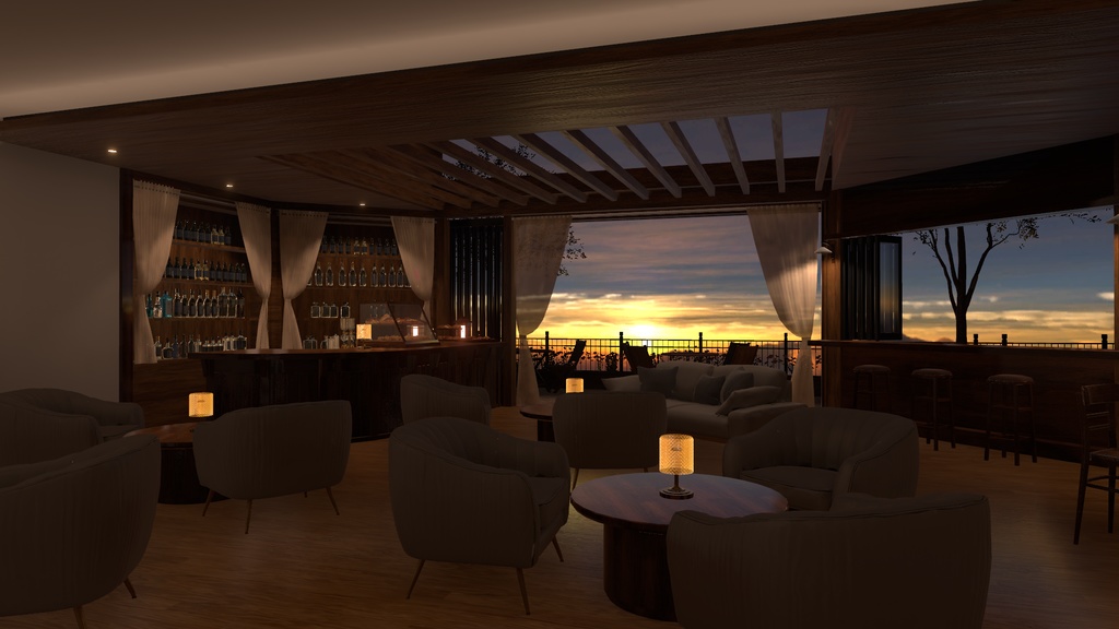 〔VRChatワールド販売〕Cafe "Autumn" < 夕暮れのカフェ >