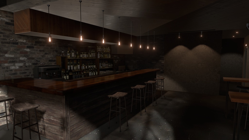 〔VRChatワールド販売〕Bar "SingleMeasure" < 街角のバー >