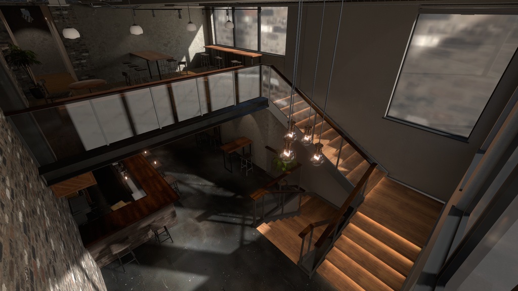 〔VRChatワールド販売〕Bar "SingleMeasure" < 街角のバー >