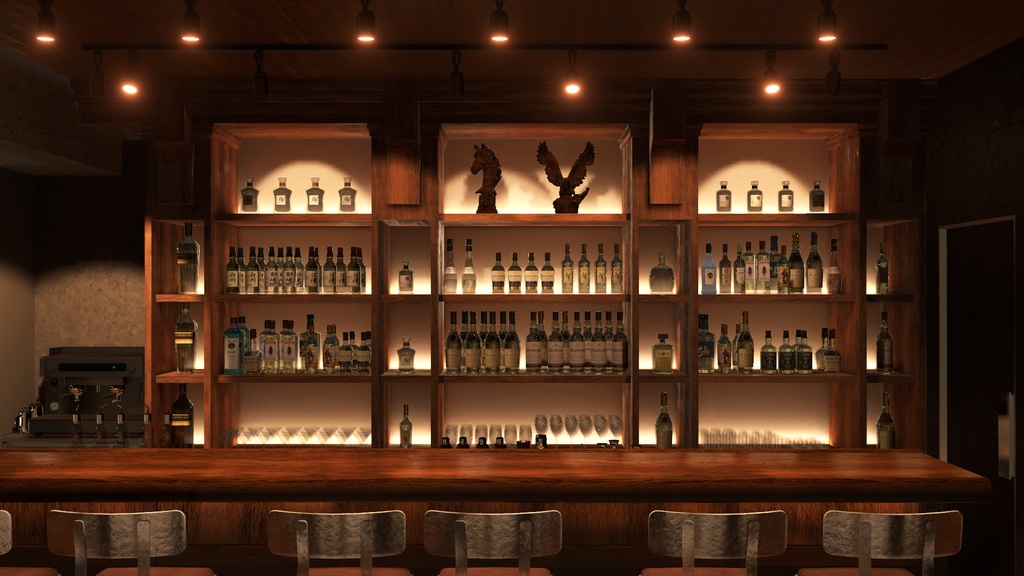 〔VRChatワールド販売〕Bar "AfterGlow" < 街角のバー >