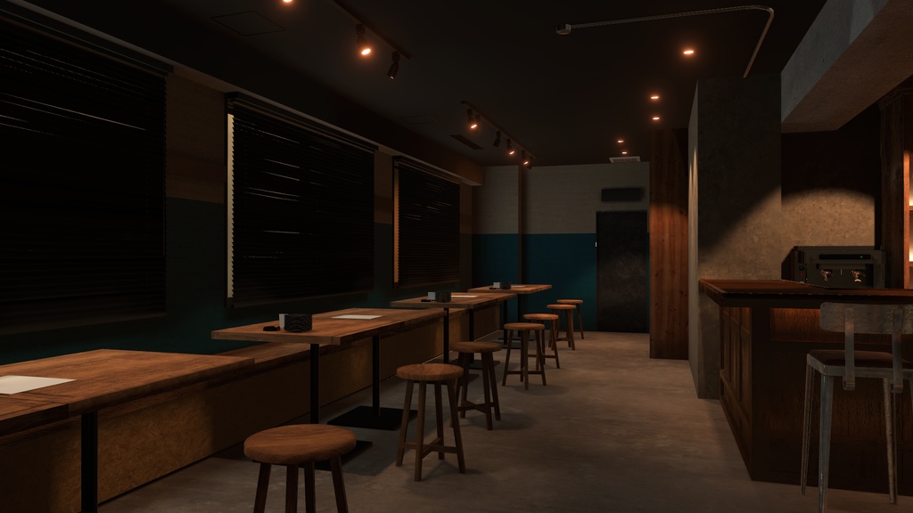 〔VRChatワールド販売〕Bar "AfterGlow" < 街角のバー >