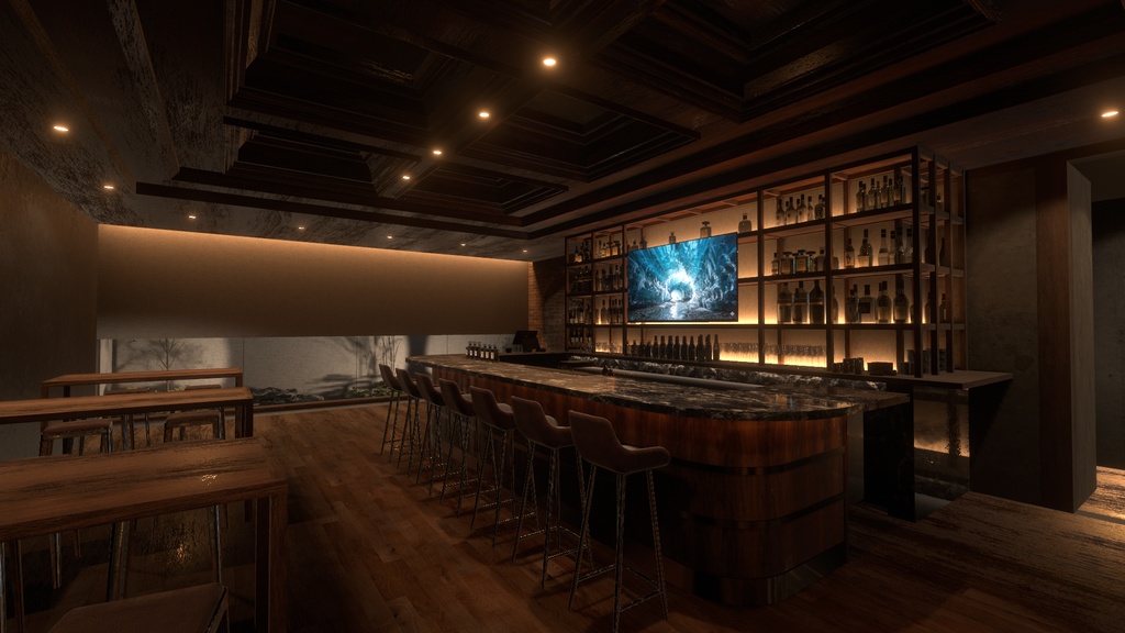 〔VRChatワールド販売〕Bar "Maltage" < 街角のバー >