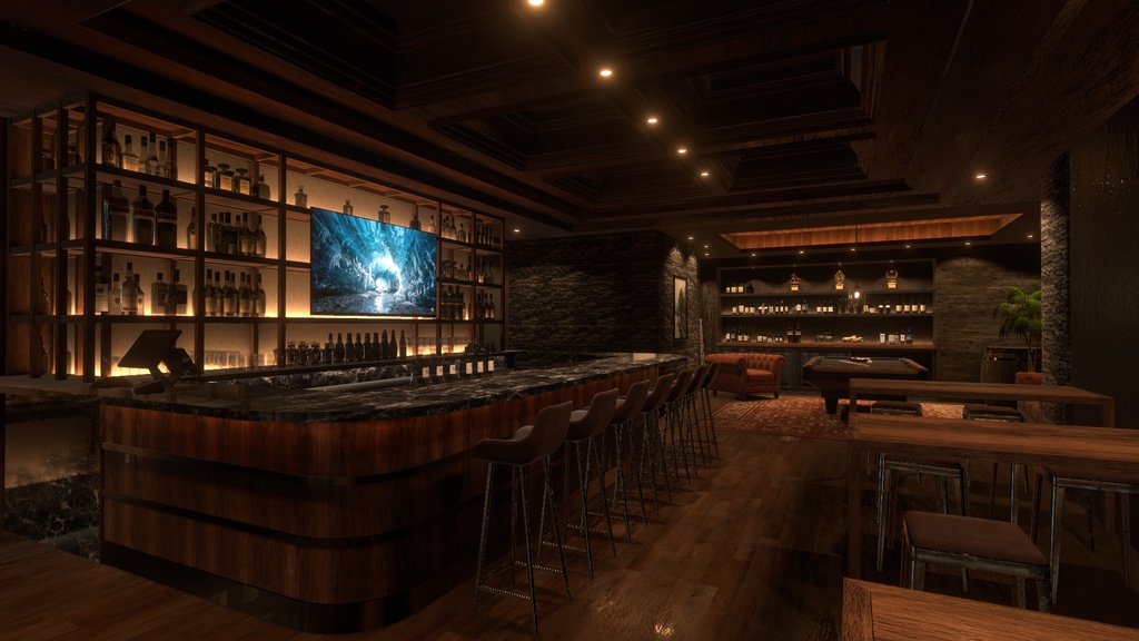 〔VRChatワールド販売〕Bar "Maltage" < 街角のバー >