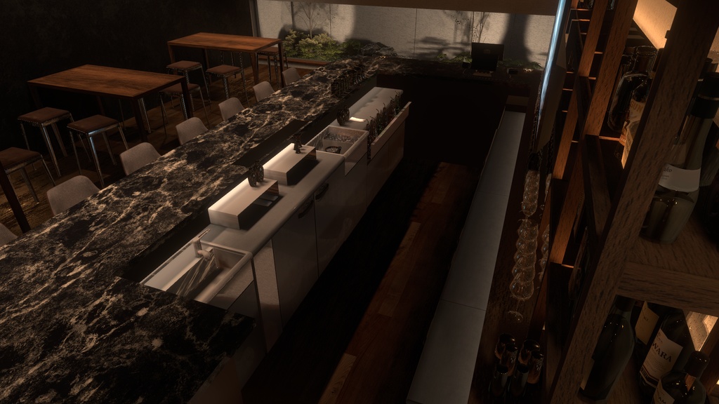 〔VRChatワールド販売〕Bar "Maltage" < 街角のバー >