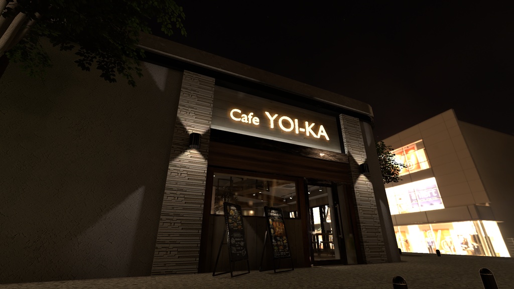 〔VRChatワールド販売〕Bar "YOI-KA" < 街角のバー & Cafe & 居酒屋 >