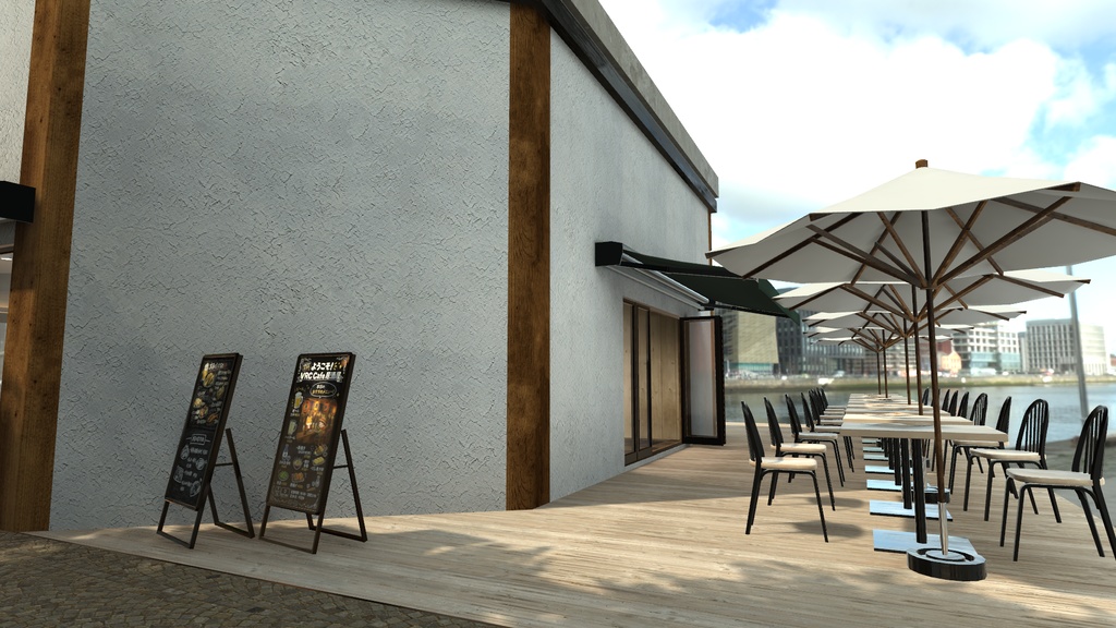 〔VRChatワールド販売〕Bar "YOI-KA" < 街角のバー & Cafe & 居酒屋 >