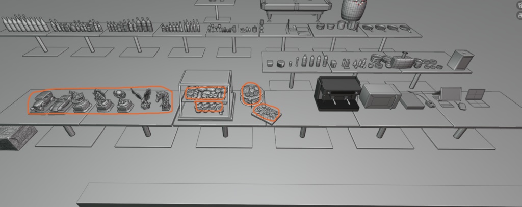 〔VRChatワールドアセット販売〕< バー & Cafe & 居酒屋のアセット >