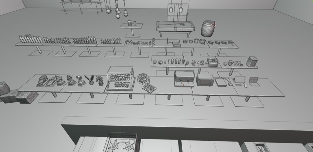 〔VRChatワールドアセット販売〕< バー & Cafe & 居酒屋のアセット >