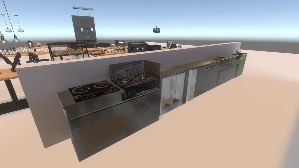 〔VRChatワールドアセット販売〕< バー & Cafe & 居酒屋のアセット >