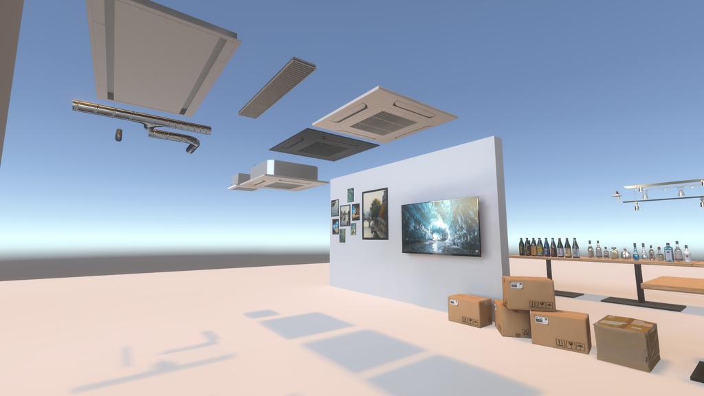 〔VRChatワールドアセット販売〕< バー & Cafe & 居酒屋のアセット >