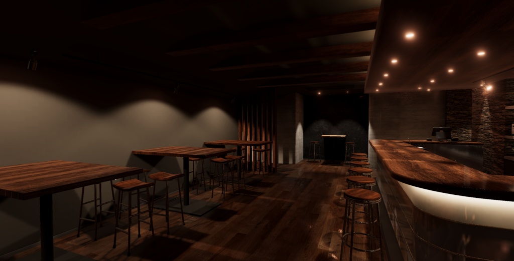 〔VRChatワールド販売〕Bar "Oakveil" < 街角のバー >
