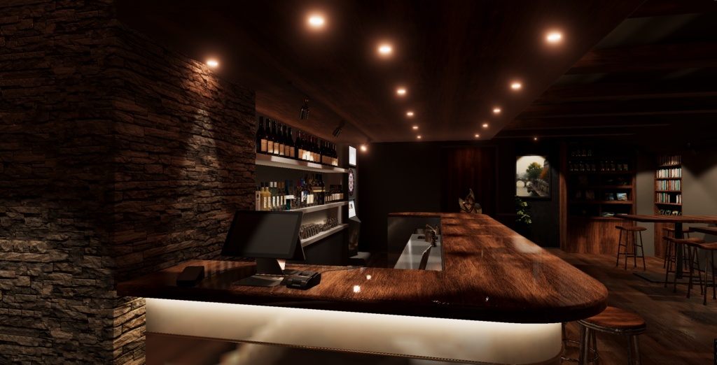 〔VRChatワールド販売〕Bar "Oakveil" < 街角のバー >