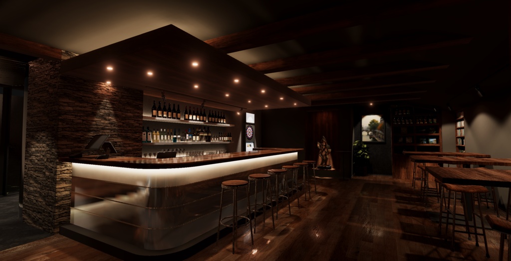 〔VRChatワールド販売〕Bar "Oakveil" < 街角のバー >