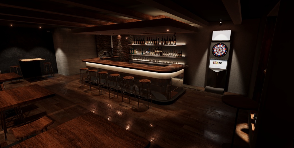 〔VRChatワールド販売〕Bar "Oakveil" < 街角のバー >