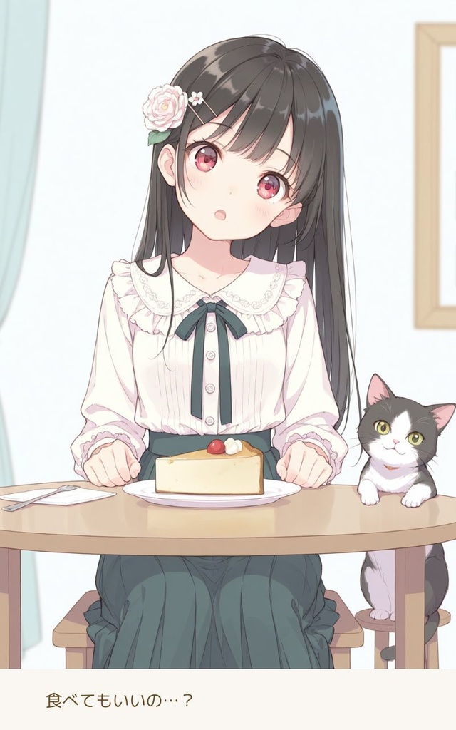 猫と女の子のやさしい時間 AIイラスト集