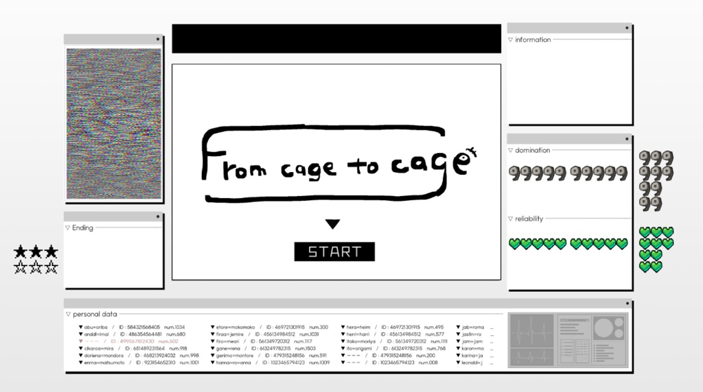 From cage to cage【CCFOLIAゲーム】