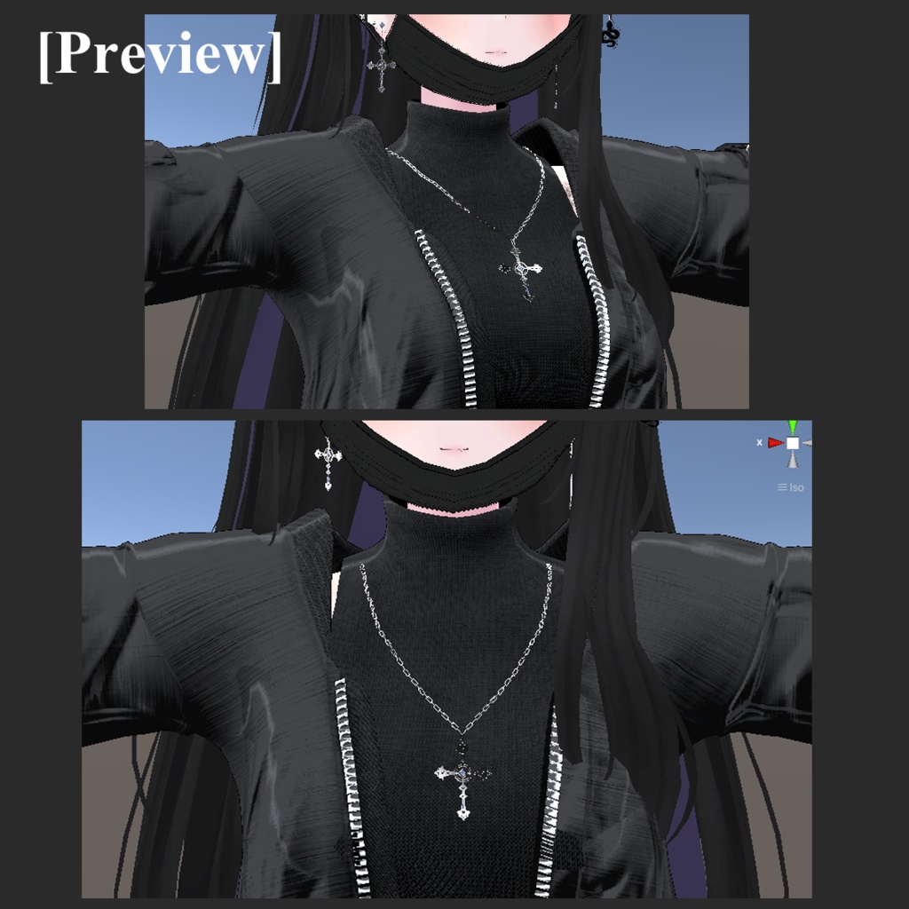 Cross Necklace / 十字架の首飾り